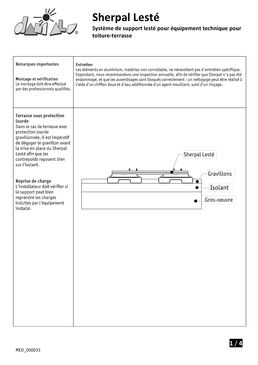 Système de support lesté pour équipement technique sur toiture terrasse | Sherpal lesté