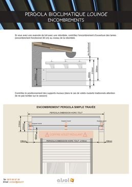 Pergola bioclimatique en aluminium finition thermo-laquée à motorisation | Lounge  