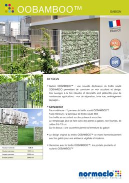 Mur en gabion à treillis soudé | Gabion OOBAMBOO