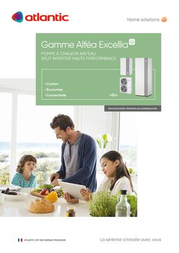 Pompe à chaleur Air/Eau hautes performances avec split Inverter | Gamme Alféa Excellia HP A.I