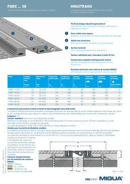 MIGUTRANS FSRX - Joint de dilatation remplaçable