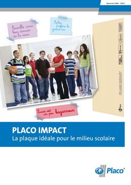 Plaque de plâtre pour milieu scolaire | Placo Impact