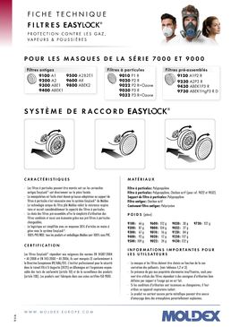 Filtres à particules P3 Réutilisable  EasyLock® 