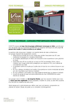 Garages préfabriqués en béton armé | Garages préfabriqués monocoques