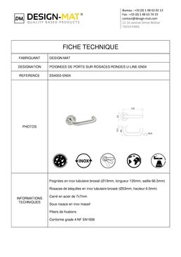 Poignée de porte intérieure | U-Line