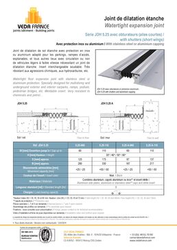 Joint de parking étanche pour toiture terrasse circulable – JDH 5.25