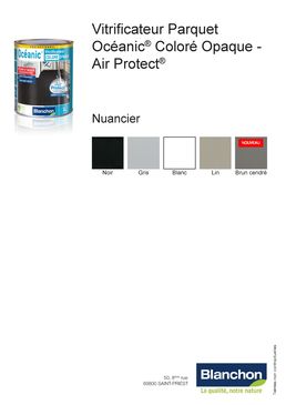 Vitrificateur aqua-polyuréthane coloré à finition satinée | Océanic Coloré Opaque