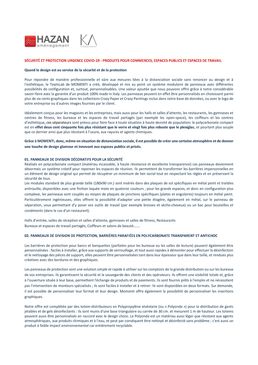 Cloisons séparatives pour espaces professionnels et bureaux | Design for protection