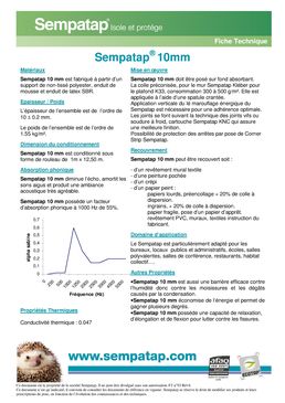 Isolant polyvalent flexible en 10 mm d'épaisseur | Sempatap 10 mm