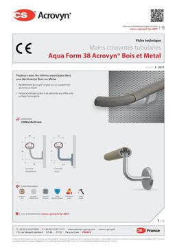 Main-courante tubulaire ergonomique | HRO-6 (Aqua form 38)