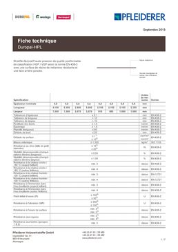 Feuille de stratifié décors matière | HPL PFLEIDERER