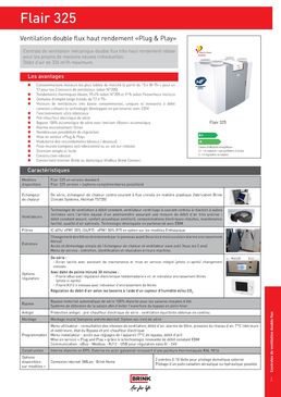 Centrale de ventilation double flux | Flair 325