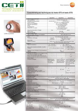 Caméra thermique IR à sensibilité thermique < 80 mK | Testo 875