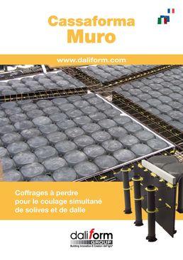 Coffrages perdus pour le coulage simultané de solives et de dalles | Cassaforma Muro