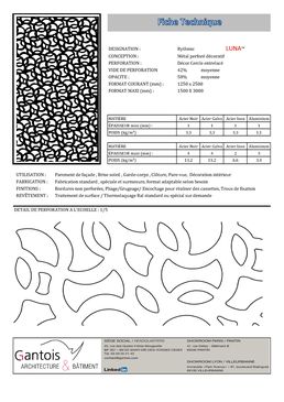 Métal perforé décoratif - Décor Cercle entrelacé | Rythmic LUNA