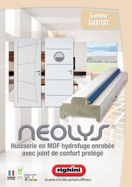 Bloc porte Righini Graphik avec huisserie en MDF hydrofuge | Graphik