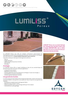 Béton décoratif drainant pour aménagement extérieur | LUMILISS Poreux