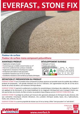 Imperméabilisant fixateur de surface en phase aqueuse | EVERFAST STONE FIX 