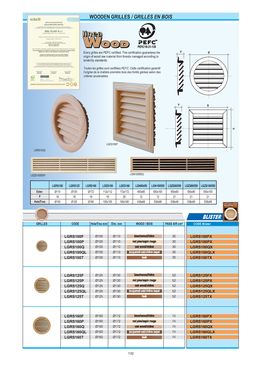 Grilles de ventilation | métalliques, plastiques, bois