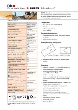 Panneau de sous-toiture pare-pluie avec une valeur d'isolation élevée | GUTEX Ultratherm