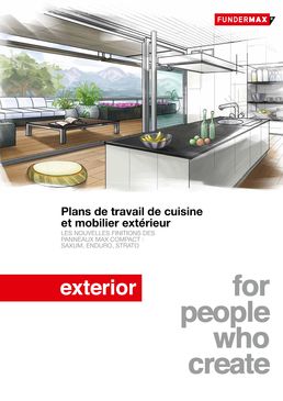 Panneau décoratif stratifié compact labélisé biosourcé pour plans de travail de cuisine | SAXUM