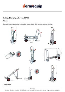 Diable / chariot aluminuim