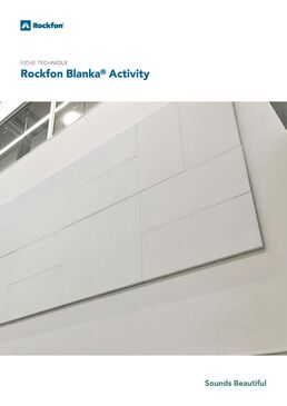 Plafond acoustique en laine de roche – pose sur ossature ou pose collée | Rockfon Blanka® Activity