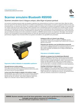 Scanner annulaire Bluetooth à bague unique | RS5100