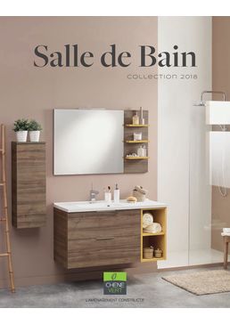 Meuble vasque de salle de bain 1 tiroir et niche | Infiniti 1 tiroir