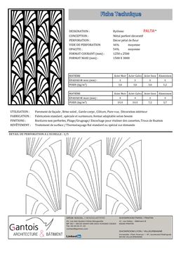 Métal perforé décoratif - Décor pétale de fleur | Rythmic PALTA