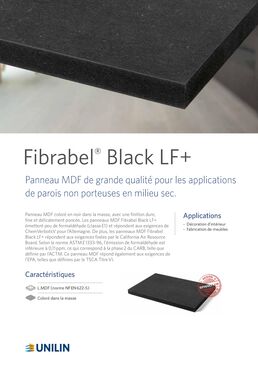 Panneaux de particules et MDF | Fibrabel Black LF+