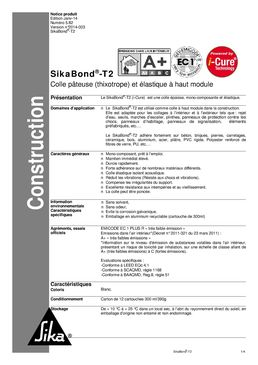 Colle polyuréthane multi-usage | Sikabond T2