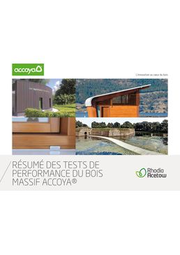 Bardage en bois modifié par acétylation | bois massif Accoya® 