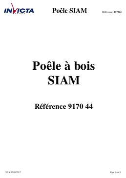 Poêle à bois en fonte 12 kW avec post combustion pour grand volume | Siam 9170-44