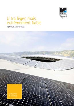 Solution d'étanchéité avec intégration de panneaux photovoltaïques | RENOLIT ALKORPLAN Solar | ATEx sur TAN