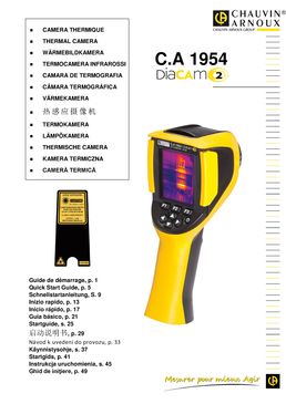 Caméra thermique Chauvin Arnoux C.A 1954  | Focus Free 38°x28°