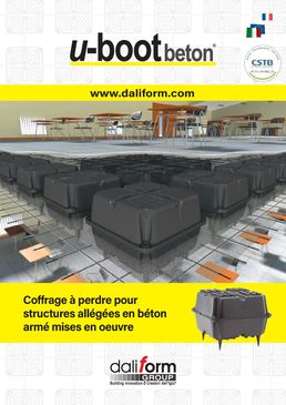 Coffrage perdu pour structures allégées en béton armé | U-Boot® Beton