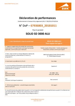 Ecran pare-vapeur auto-adhésif armé | SOLID SD 3000 Alu