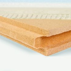 Panneau isolant vertical grand format en fibre de bois support d'enduit | Gutex Thermowall NF