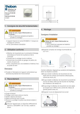 Détecteur de mouvement pour l'extérieur | Theluxa R180 WH