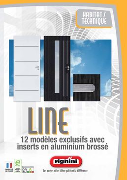 Bloc porte à 2 vantaux Ei30 DAS Sans Point de Fermeture avec asservissement déporté | Graphik Tecnik / Line