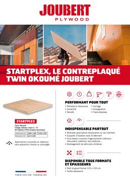 Contreplaqué Twin Okoumé certifié PEFC Fabrication française I Startplex