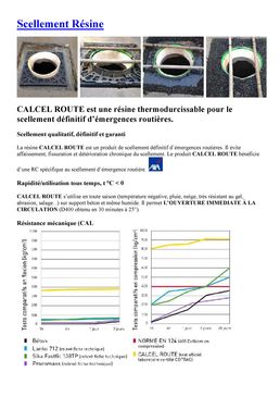 Scellement résine pour émergences routières | Calcel Route