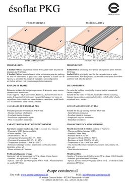 Joint pour plancher intermédiaire de parking | Esoflat PKG