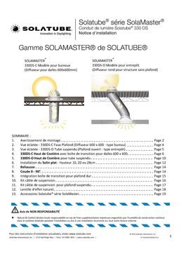 Puits de lumière pour bâtiments tertiaires | Solatube SolaMaster 330DS-C/330DS-O