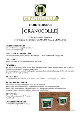 Colle universelle acrylique prête à l'emploi | Granocolle