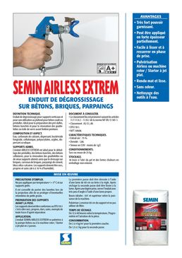 Enduit de dégrossissage sur bétons, briques et parpaings | SEMIN AIRLESS EXTREM