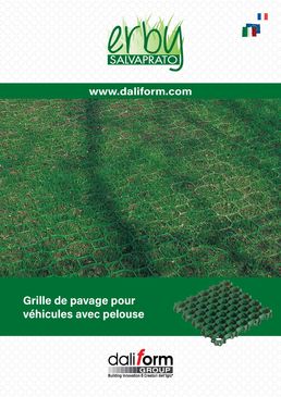 Grille de pavage pour véhicules avec pelouse | ERBY Salvaprato