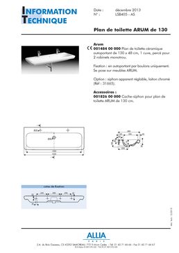 Plan de toilette  | Arum