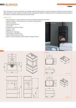 Poêle à gaz modulaire de forme cubique | Blokhus Faber